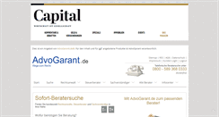 Desktop Screenshot of capital.advogarant.de