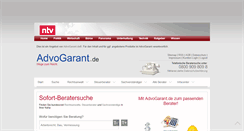 Desktop Screenshot of n-tv.advogarant.de