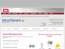 Tablet Screenshot of n-tv.advogarant.de