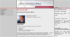 Desktop Screenshot of anwaltskanzleiabeln.advogarant.de