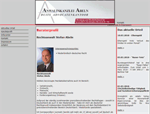 Tablet Screenshot of anwaltskanzleiabeln.advogarant.de